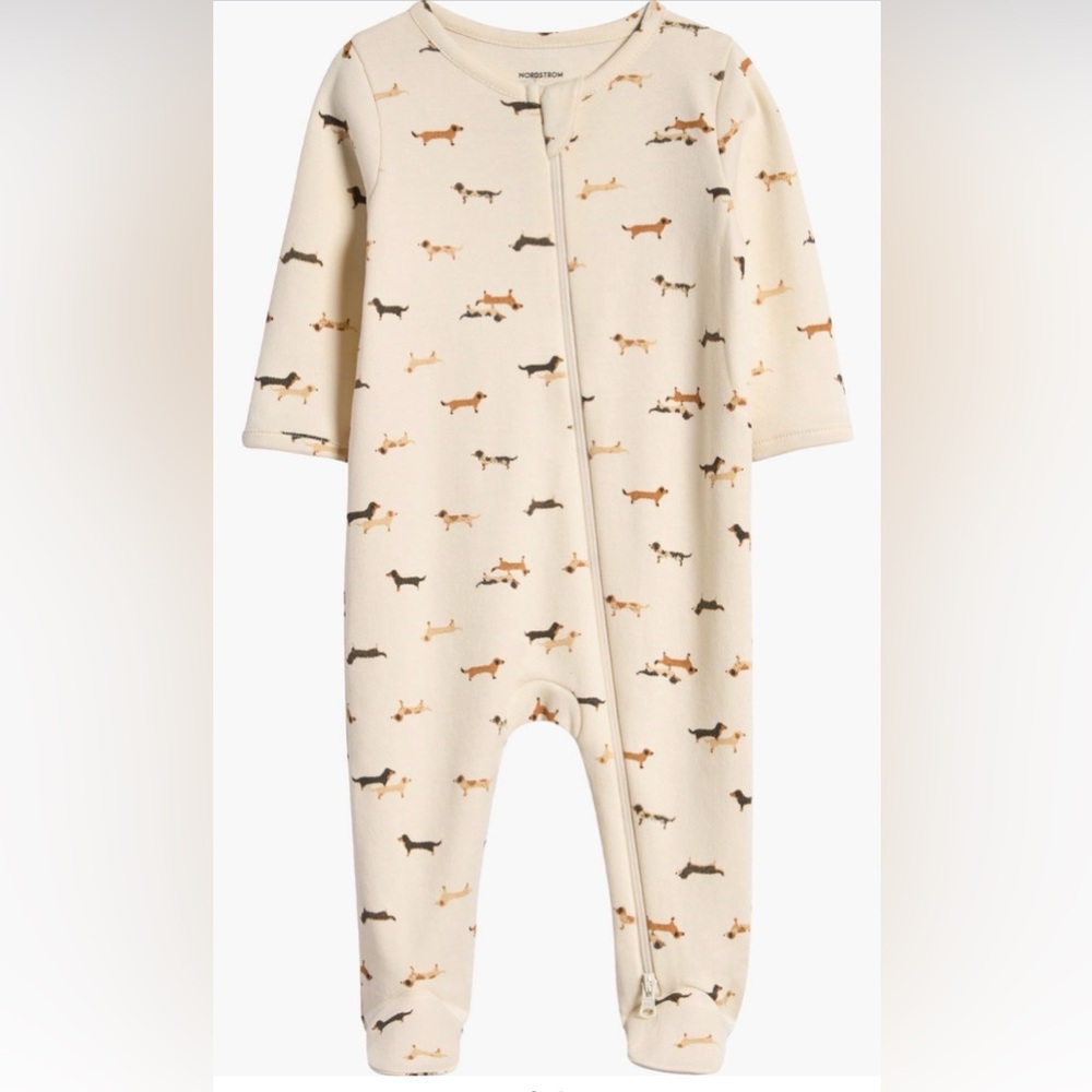 Nordstrom Baby Zip-Up Footed Sleeper 3 Months